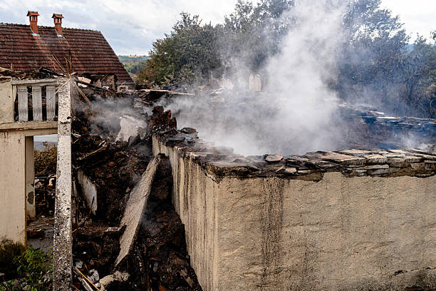 Professional Fire Damage Repair technician working in Somerset, NJ
